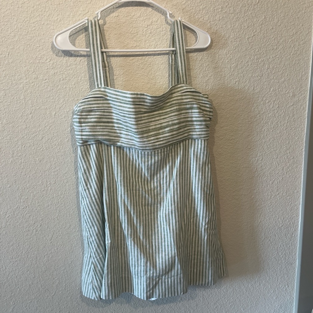 Abercrombie & Fitch Emerson Linen-Blend Mini Dress